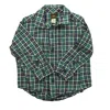 Tea Boys Blue Plaid Button Down Long Sleeve In Green