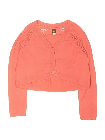 Pre-owned Tea Kids' Cardigan Sweater In Orange