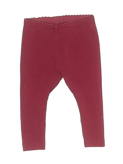 Pre-owned Tea Babies' Casual Pants In Burgundy