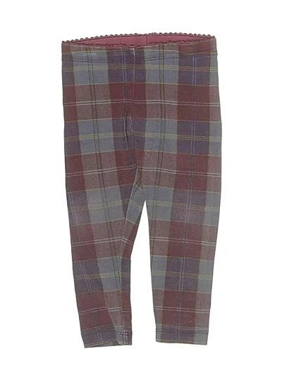 Pre-owned Tea Kids' Casual Pants In Burgundy