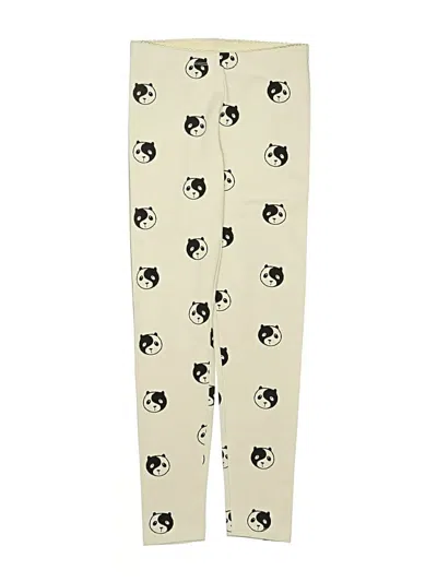 Pre-owned Tea Kids' Casual Pants In Ivory