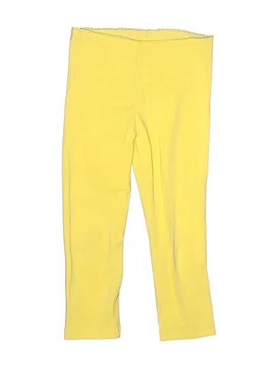 Pre-owned Tea Kids' Casual Pants In Yellow