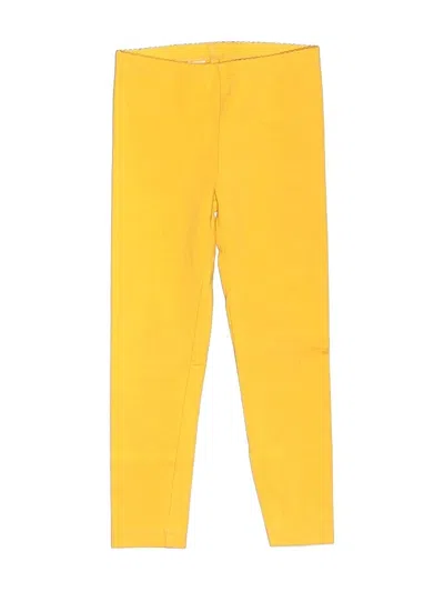 Pre-owned Tea Kids' Casual Pants In Yellow