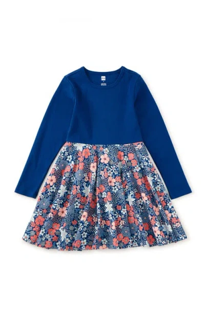 Tea Collection Kids'  360 Twirl Dress In Blue