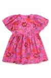 Tea Collection Butterfly Sleeve Twirl Dress In Brazilian Painted Floral