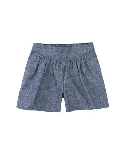 Tea Collection Chambray Culotte Short In Blue