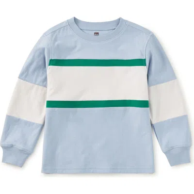 Tea Collection Kids'  Colorblock Rugby Top In Blue
