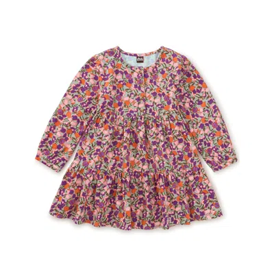 Tea Collection Kids' Corduroy Henley Shirtdress In Multi