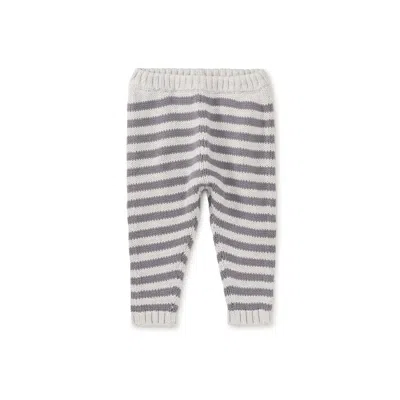 Tea Collection Kids' Cozy Striped Baby Pants In Gray