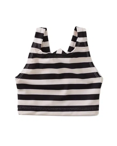 Tea Collection Cross Back Tankini Top In Animal Print