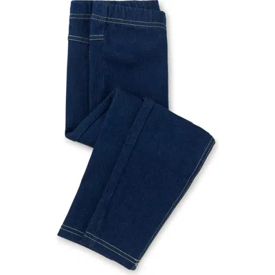 Tea Collection Kids'  Denim-like Jeggings In Blue