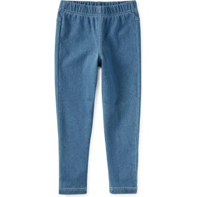 Tea Collection Kids'  Denim-like Jeggings In Brown