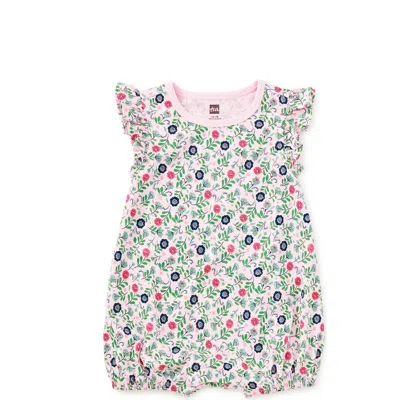 Tea Collection Flutter Baby Romper In Brown