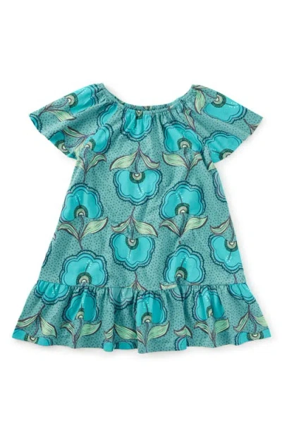 Tea Collection Kids'  Flutter Sleeve Drop Skirt Dress