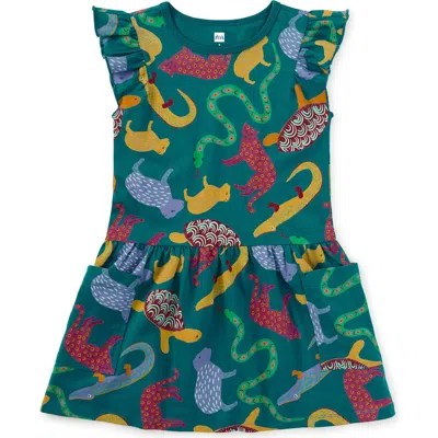Tea Collection Kids'  Flutter Sleeve Pocket Dress