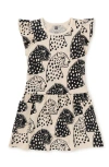 Tea Collection Flutter Sleeve Pocket Dress 2.0 In Block Print Jaguar