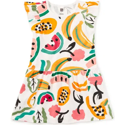 Tea Collection Kids'  Flutter Sleeve Pocket Dress In Multi