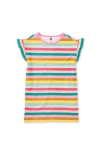 Tea Collection Kids'  Flutter Sleeve Shift Dress In Multi