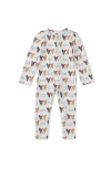 Tea Collection Kids'  Footed Baby Romper In Multi