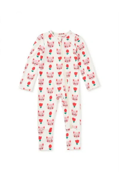 Tea Collection Footed Baby Romper In Multi