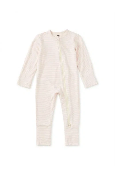 Tea Collection Footed Baby Romper In Neutral