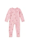 Tea Collection Footed Baby Romper In Pink