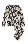 Tea Collection Kids'  Goodnight Pj Set In Black