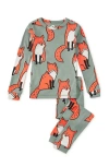 Tea Collection Kids'  Goodnight Pj Set In Green