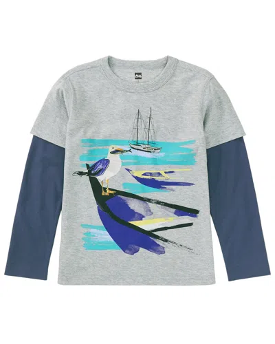 Tea Collection Graphic T-shirt In Gray