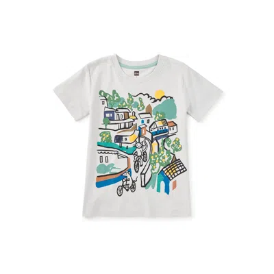 Tea Collection Kids' Hills Of Andalucia Graphic Tee In White