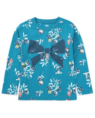 Tea Collection Hk & Friends Bow T-shirt In Blue