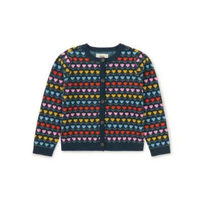 Tea Collection Kids' Iconic Cardigan In Multi