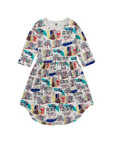 Tea Collection Kids' Knit Dress In Multi