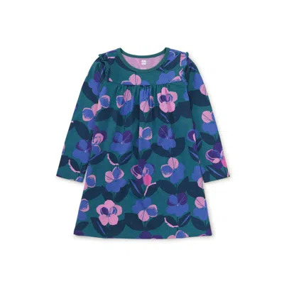 Tea Collection Kids' Long Sleeve Mighty Mini Dress In Multi