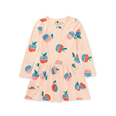Tea Collection Kids' Long Sleeve Pocket Dress In Multi