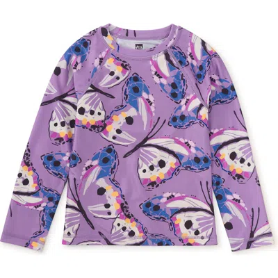 Tea Collection Long Sleeve Rash Guard In Carnival Butterfly