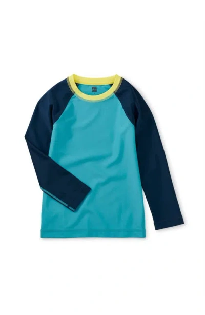 Tea Collection Babies'  Long Sleeve Rash Guard In Multi