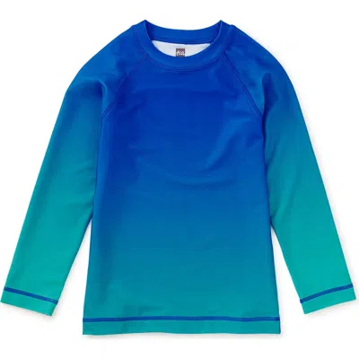Tea Collection Kids'  Long Sleeve Rash Guard In Yellow