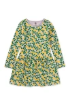 Tea Collection Kids'  Long Sleeved Pocket Dress In Multi