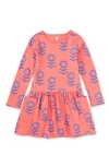 Tea Collection Long Sleeved Pocket Dress In Multi