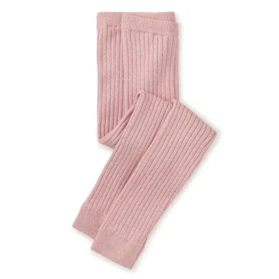 Tea Collection Kids' Marled Sweater Leggings In Pink