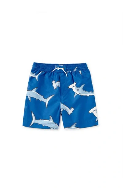 Tea Collection Kids'  Mid-length Swim Trunks In Multi