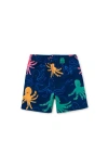 Tea Collection Kids'  Mid-length Swim Trunks In Blue