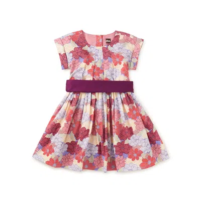 Tea Collection Kids'  Organdy Sash Dress In Multi