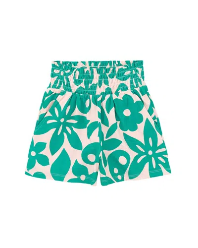 Tea Collection Paper Bag High-waist Short In Green