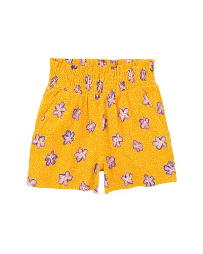 Tea Collection Paper Bag High-waist Short In Yellow