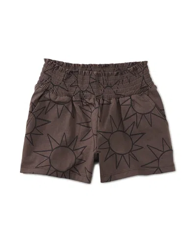 Tea Collection Paperbag High-waist Short In Brown