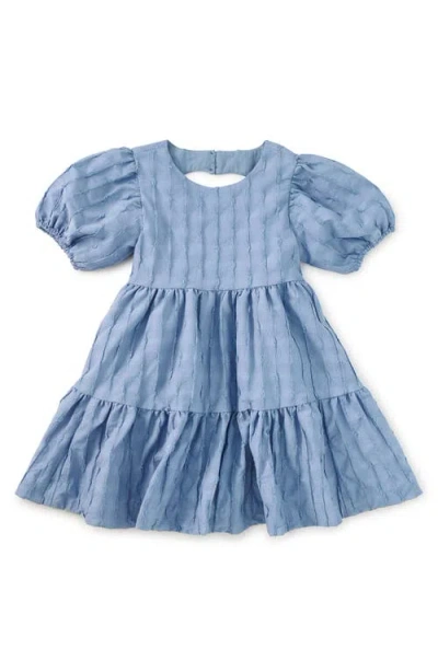 Tea Collection Kids'  Pleated Heartback Dress In Blue