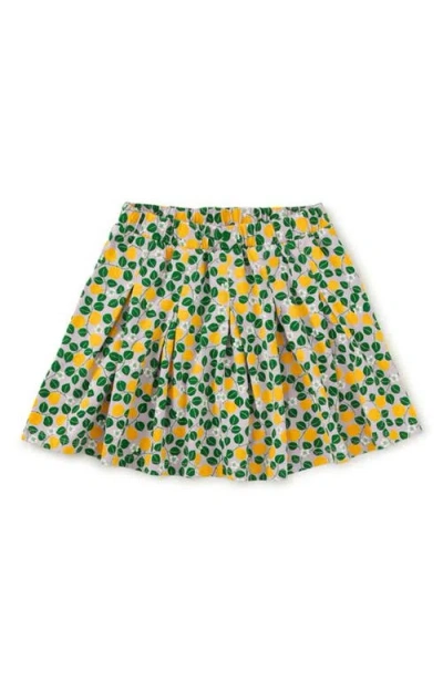 Tea Collection Kids'  Pleated Jersey Skirt In Yellow