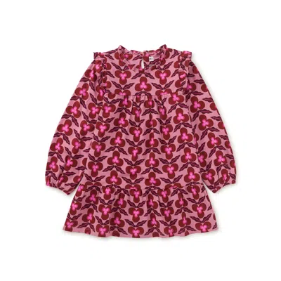 Tea Collection Kids' Poetic Ruffle Dress In Pink